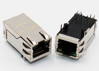Through Hole Ethernet Lan RJ 45 Connector With 1000 Base - T Integrated Transformer